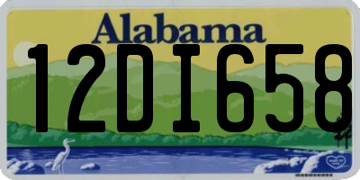 AL license plate 12DI658