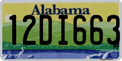 AL license plate 12DI663