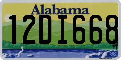 AL license plate 12DI668