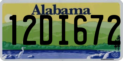 AL license plate 12DI672