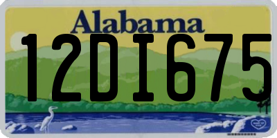 AL license plate 12DI675