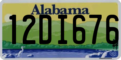 AL license plate 12DI676