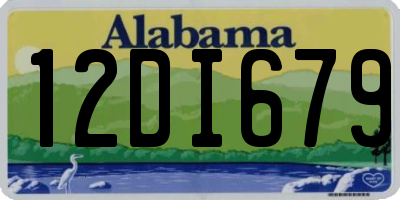 AL license plate 12DI679