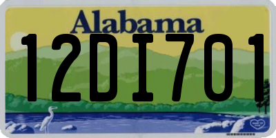AL license plate 12DI701