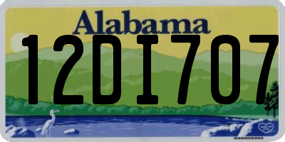 AL license plate 12DI707