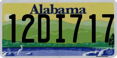 AL license plate 12DI717