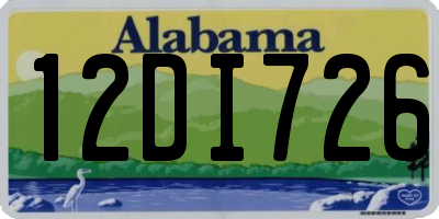 AL license plate 12DI726