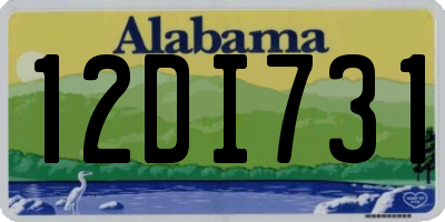 AL license plate 12DI731