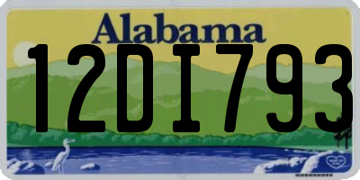 AL license plate 12DI793