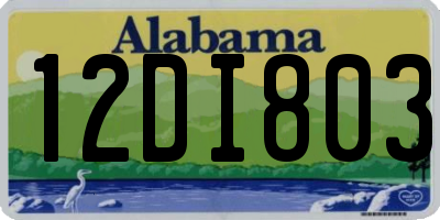 AL license plate 12DI803