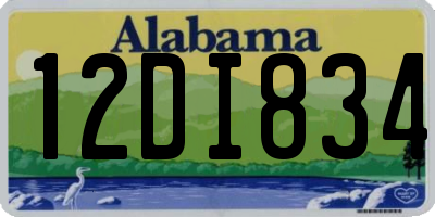 AL license plate 12DI834