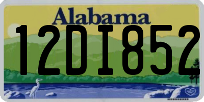 AL license plate 12DI852