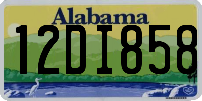 AL license plate 12DI858