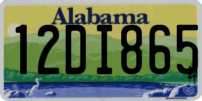 AL license plate 12DI865