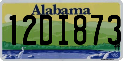 AL license plate 12DI873