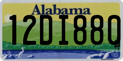 AL license plate 12DI880