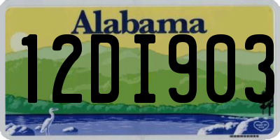 AL license plate 12DI903