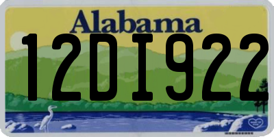 AL license plate 12DI922