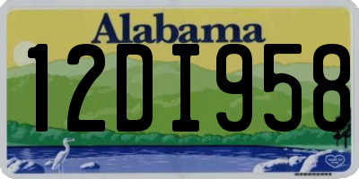 AL license plate 12DI958