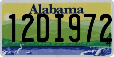 AL license plate 12DI972