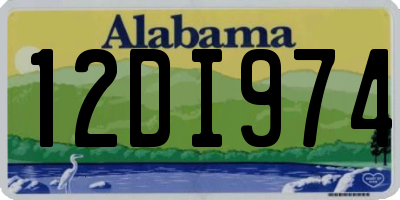 AL license plate 12DI974