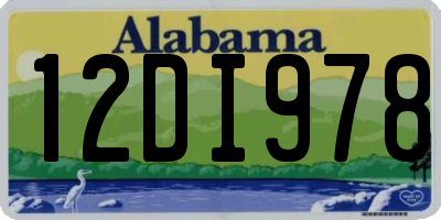 AL license plate 12DI978
