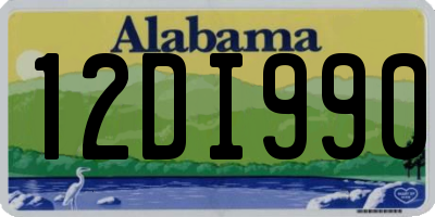 AL license plate 12DI990