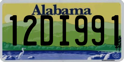 AL license plate 12DI991