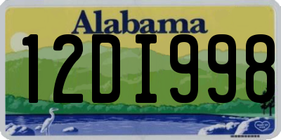 AL license plate 12DI998