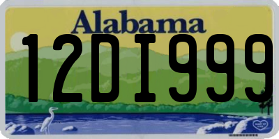 AL license plate 12DI999