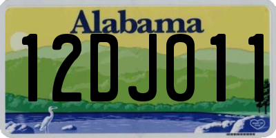 AL license plate 12DJ011