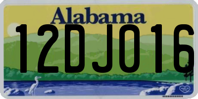AL license plate 12DJ016