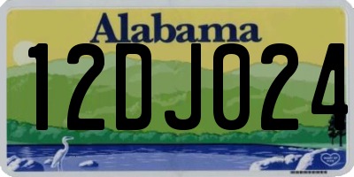 AL license plate 12DJ024