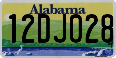 AL license plate 12DJ028