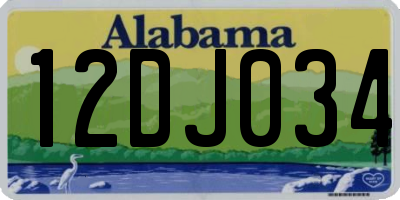 AL license plate 12DJ034