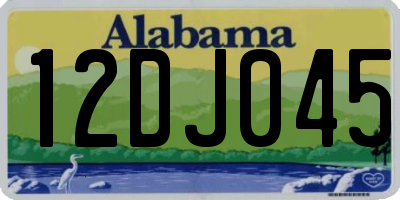 AL license plate 12DJ045