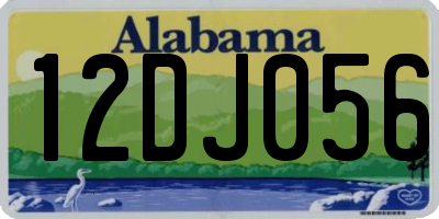 AL license plate 12DJ056