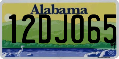 AL license plate 12DJ065