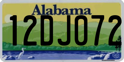 AL license plate 12DJ072