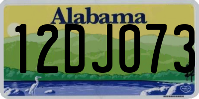 AL license plate 12DJ073