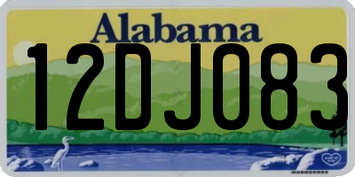AL license plate 12DJ083