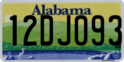 AL license plate 12DJ093