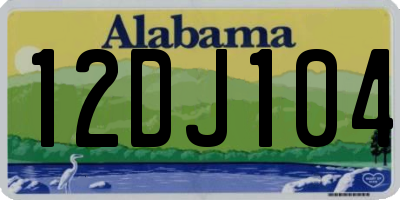AL license plate 12DJ104