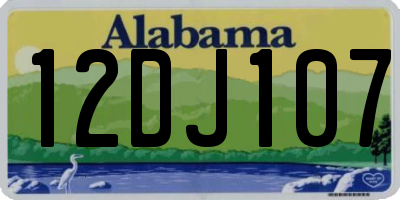 AL license plate 12DJ107