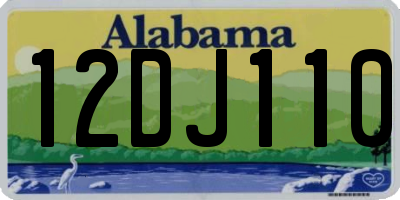 AL license plate 12DJ110