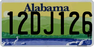 AL license plate 12DJ126