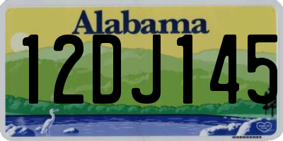 AL license plate 12DJ145