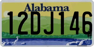 AL license plate 12DJ146