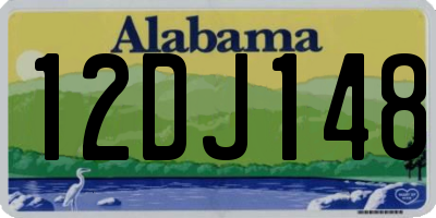AL license plate 12DJ148