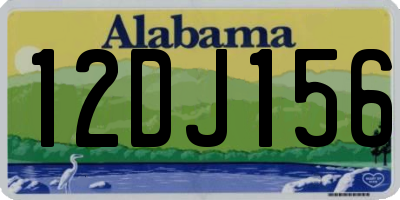 AL license plate 12DJ156